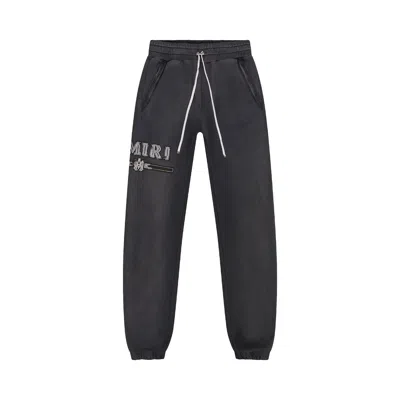 Pre-owned Amiri Ma Bar Applique Sweatpant 'black' | Men's Size Xxl