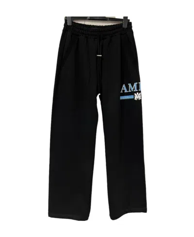 Amiri Ma Bar Cotton Track Pants In Black