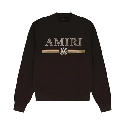 Pre-owned Amiri Ma Bar Crewneck 'brown' | Men's Size Xxxl