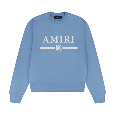 Pre-owned Amiri Ma Bar Crewneck 'carolina Blue' | Men's Size M