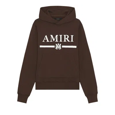 Pre-owned Amiri Ma Bar Hoodie 'brown'