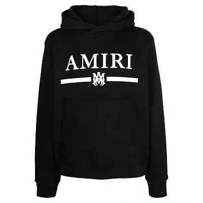 Pre-owned Amiri Ma Bar Logo Hoodie Mens Style : Pxmjl004 In Black