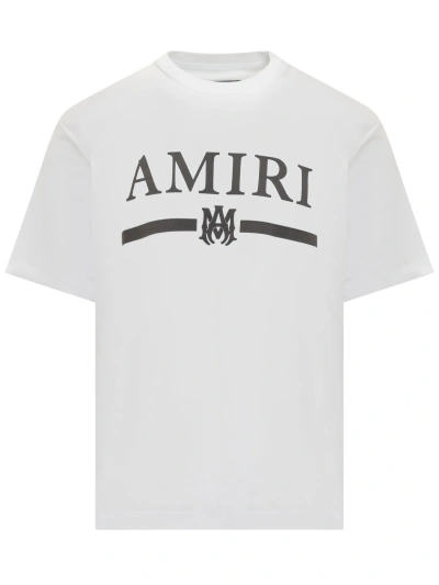 Amiri Ma Bar Logo T-shirt In White