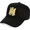 Amiri Black Ma Canvas Cap In Black
