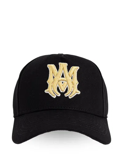 Amiri Ma Canvas Baseball Cap In Black