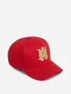 Amiri Red Ma Outline Canvas Cap In Red