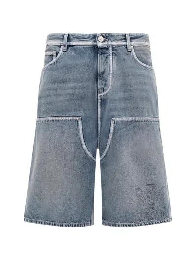 Amiri Denim Shorts With Belt Loops In Blue