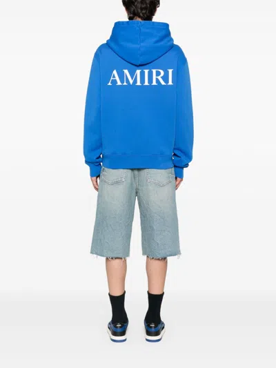 Amiri Ma Core Logo Hoodie In Blue