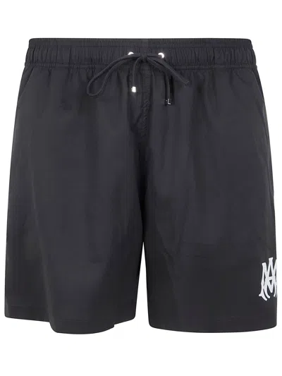 Amiri "ma Core Logo" Swim Trunk In Black