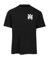 Amiri Jazz Wolf Black Crewneck T-shirt With Logo Lettering On The Front And Maxi Print On The Rear In Cott In Black