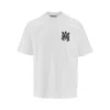 Amiri White Crewneck T-shirt With Logo Print On The Front And Logo Lettering On The Rear In Cotton M In White