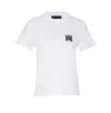 Amiri Logo T-shirt With Ribbed Crew Neck In White