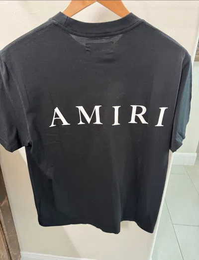 Pre-owned Amiri Ma Core Logo Tee Size M Authentic In Black