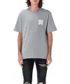 Amiri Heathered Grey Ma Core Logo T-shirt In Grey