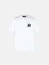 Amiri White Crewneck T-shirt With Logo Print On The Front And Logo Lettering On The Rear In Cotton M In White