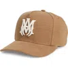 Amiri Ma Cotton Canvas Baseball Cap In Brown