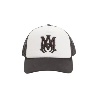 Pre-owned Amiri Ma Cotton Trucker Hat 'tobacco' | Brown | Men's Size Onesize