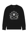 Amiri Crest-print Sweatshirt In Black