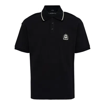 Amiri Ma Crest Polo In Black