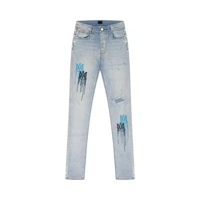 Pre-owned Amiri Ma Drip Skinny Jeans 'light Indigo' | Blue | Men's Size 34