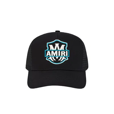 Pre-owned Amiri Ma Emblem Trucker Hat 'black' | Men's Size Onesize