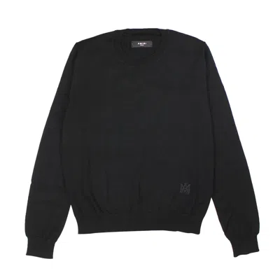 Amiri Ma Embroidered Crew - Black