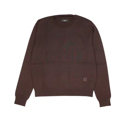 Amiri Ma Embroidered Crew - Brown