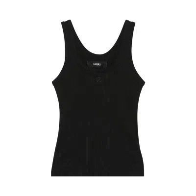 Pre-owned Amiri Ma Embroidery Tank 'black' | Women's Size Xs