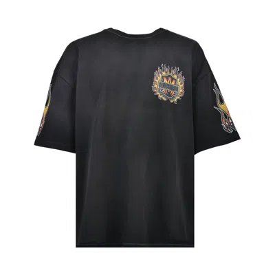 Pre-owned Amiri Ma Flames Oversized Tee 'black' | Men's Size Xl