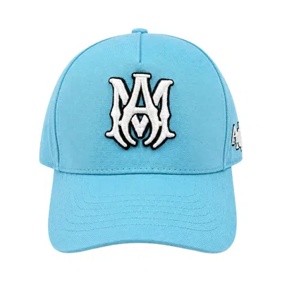 Pre-owned Amiri Ma Full Canvas Cap 'aqua' | Blue | Men's Size Onesize
