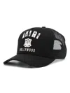 Amiri Structured Black Cap With Embroidered Lettering In Black