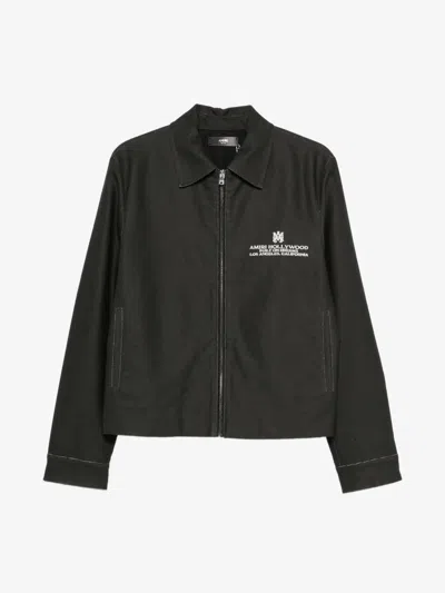 Amiri Ma Hollywood Cotcanv Blouson In Black