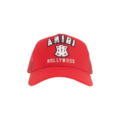 Pre-owned Amiri Ma Hollywood Trucker Hat 'deep Red' | Men's Size Onesize