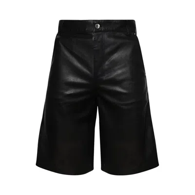 Pre-owned Amiri Ma Leather Carpenter Short 'black' | Men's Size 52