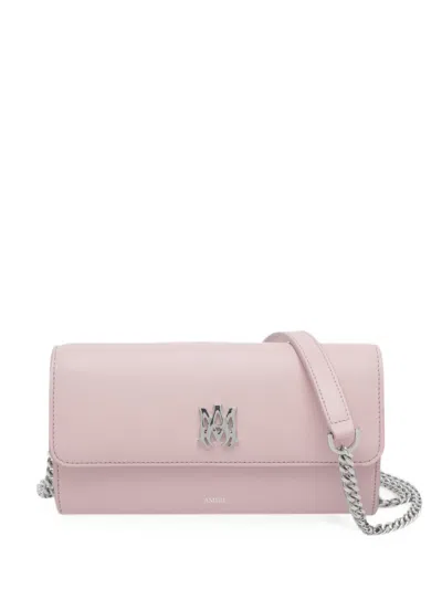 Amiri Ma Leather Clutch Bag In Pink