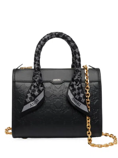 Amiri Ma Leather Tote Bag In Black