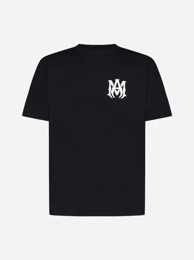 Amiri Ma Logo Cotton T-shirt In Black