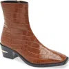 Amiri Croc-effect Leather Chelsea Boots In Brown
