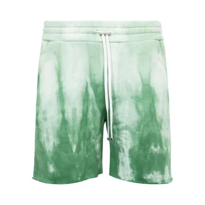 Pre-owned Amiri Ma Logo Dip Dye Sweatshort 'mineral Green' | Men's Size Xxl