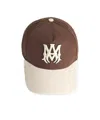 Amiri Ma Logo Embroidered Baseball Cap In Brown