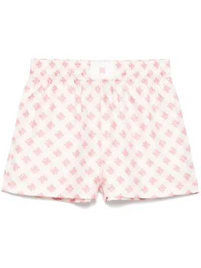 Amiri Ma Logo-print Shorts In Pink