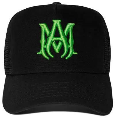 Amiri Ma Logo Trucker Hat In Black