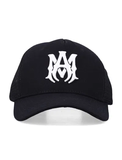 Amiri Ma Logo Trucker Hat In Black
