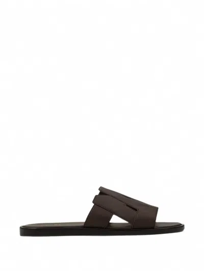 Amiri Ma Logo-cutout Slides In Brown