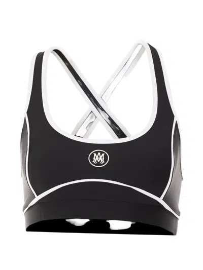 Amiri Ma Logo-detail Sports Bra In Black
