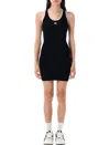 Amiri Ma Embroidered Ribbed Racerback Mini Dress