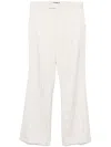 Amiri Ma-monogram Flared Trousers In Neutrals