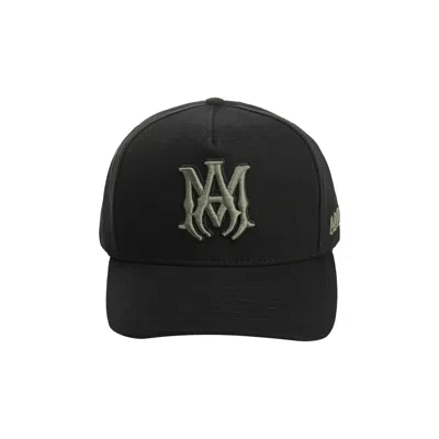 Pre-owned Amiri Ma Outline Canvas Hat 'black' | Men's Size Onesize