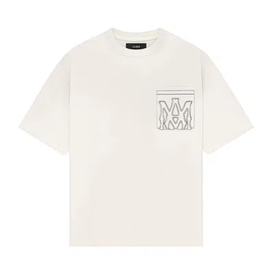 Pre-owned Amiri Ma Outline Oversized Tee 'ivory' | White | Men's Size L