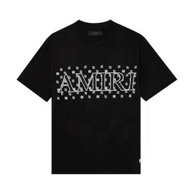Pre-owned Amiri Ma Paisley Tee 'black'